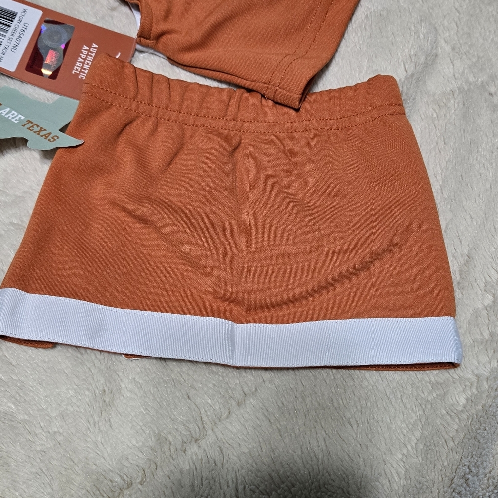 University of Texas Longhorns Cheerleader Outfit UT Baby 2 Piece Cheer, 3m  NEW - Picture 12 of 15